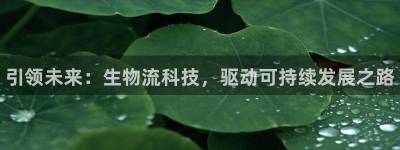 ,优游国际充值为什么充不了：引领未来：生物流科技，驱动可持续